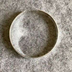 Elegant Silver Bangle Bracelet